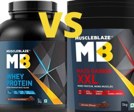 MuscleBlaze mass gainer vs MuscleBlaze whey protein