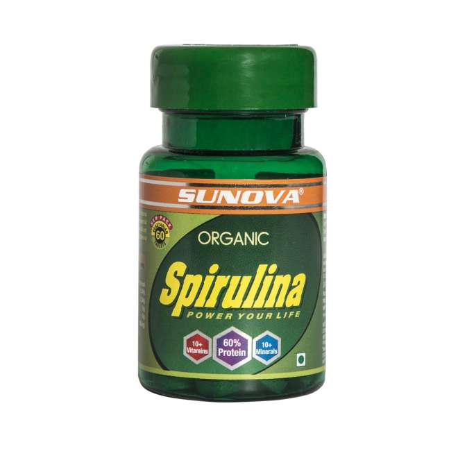 Sunova organic spirulina tablets