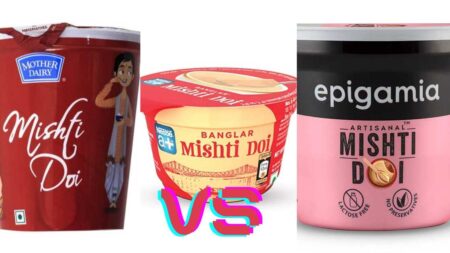 Mother Dairy Mishti Doi vs Nestle Mishti Doi vs Epigamia Mishti Doi