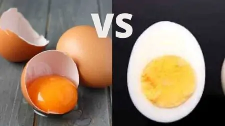 Raw Egg vs Cooked Egg