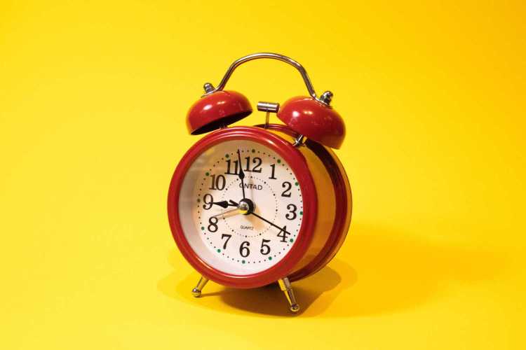 change alarm clock timings