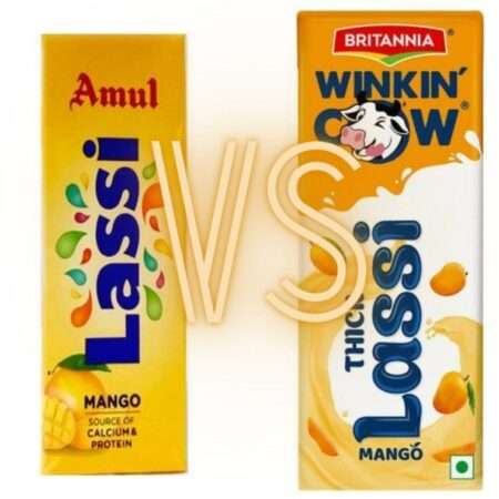 Amul Mango lassi vs Britannia Mango Lassi