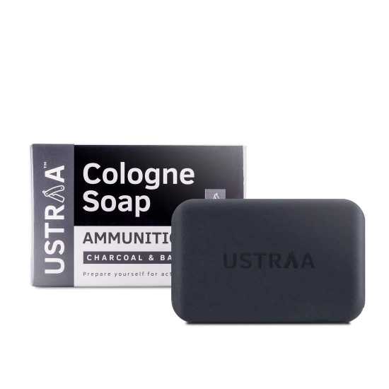 Ustraa Charcoal Cologne Soap for men 