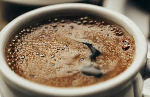 black coffee reduces water content of the body