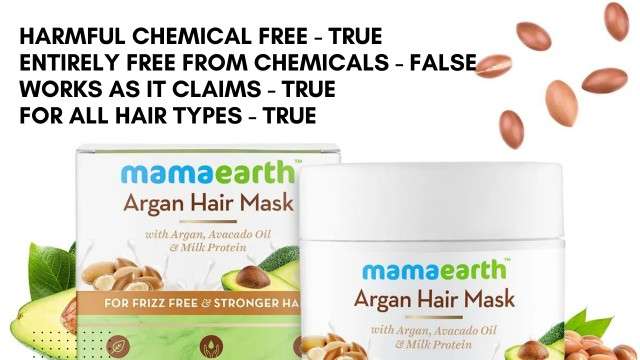 Mamaearth Argan Hair mask reality