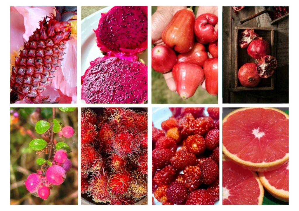 list of pink fruits