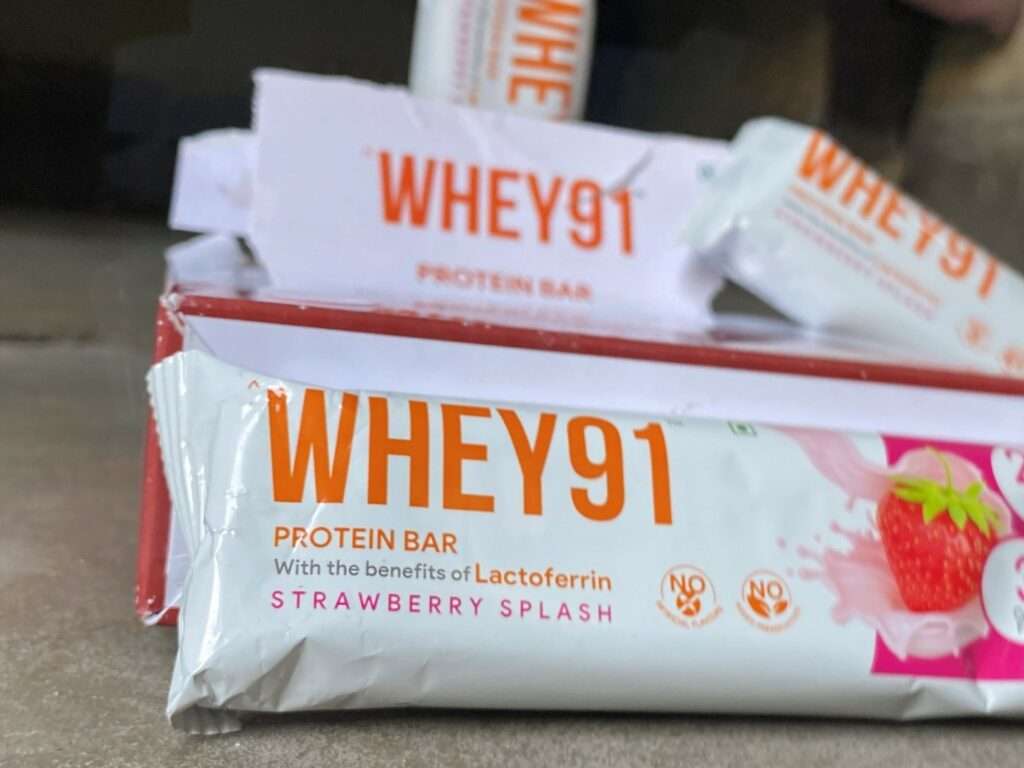 Review of the Whey91 Strawberry Splash Protein Bar